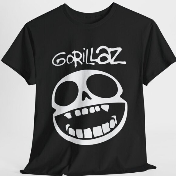 Mary Beth S Tops - Gorillaz Skull Graphic T-Shirt Vintage Band Music Tee 103